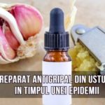 Preparat antigripal din usturoi