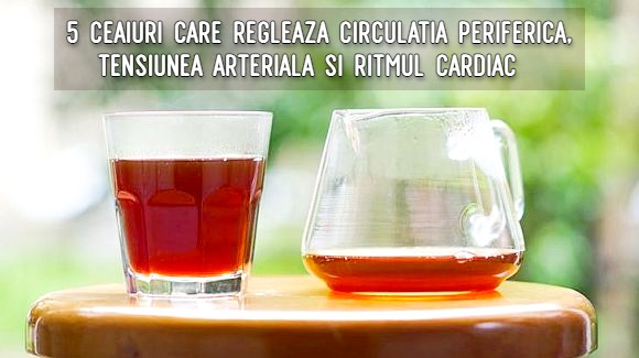 5 ceaiuri care regleaza circulatia periferica, tensiunea arteriala si ritmul cardiac 