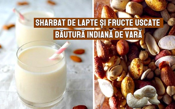 Sharbat de lapte si fructe uscate – bautura indiana de vara