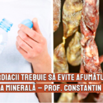Cardiacii trebuie sa evite apa minerala si afumaturile – prof. Constantin Milica