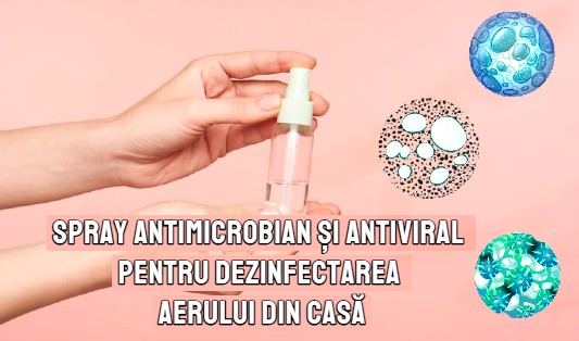 Spray dezinfectant si antiviral pentru aerul din casa