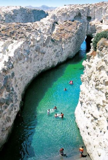 Floating to the Sea, Papafragas, Milos, Greece.