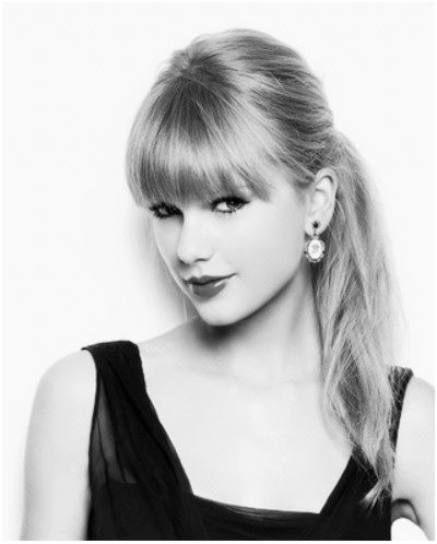 Ponytail-Hairstyles-with-Blunt-Bangs-Taylor-Swift-Hair-Styles