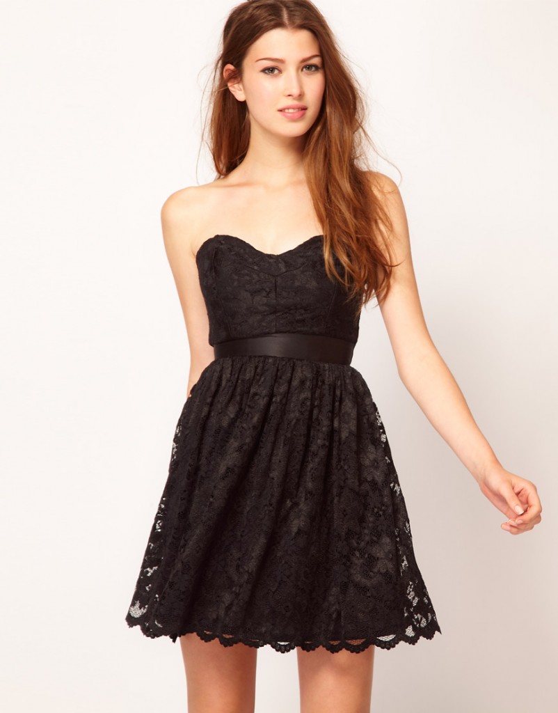 rochie neagra de seara scurta 