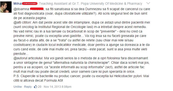  limonada cu bicarbonat impotriva cancerului