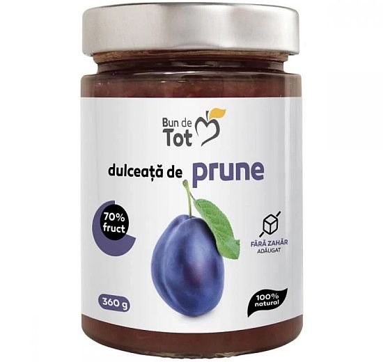 Gem de prune fara zahar