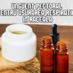 Unguent pectoral pentru usurarea respiratiei in raceala