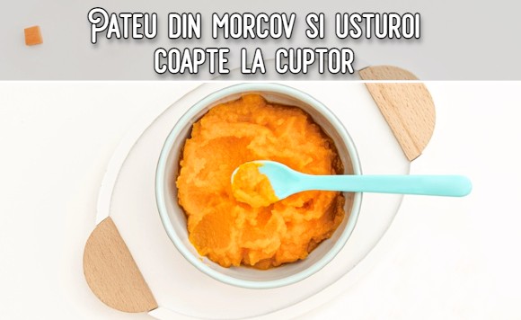 Pateu din morcov si usturoi, coapte la cuptor