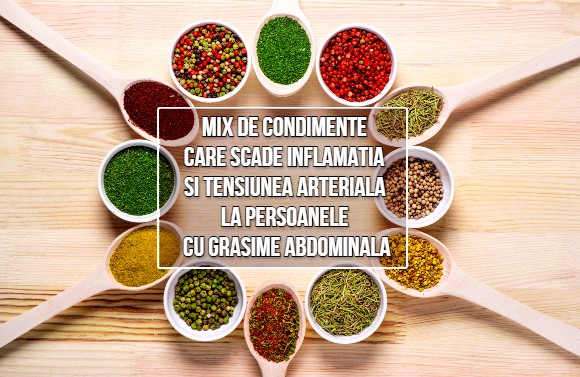 Mix de condimente care scade inflamatia si tensiunea arteriala la persoanele cu grasime abdominala