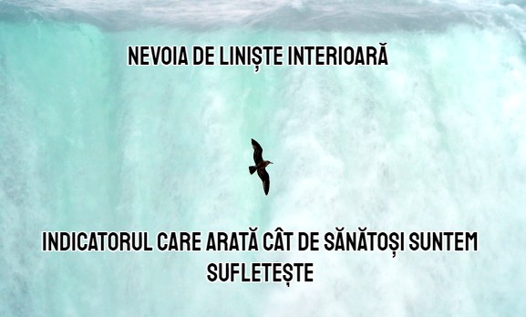 Nevoia de liniste interioara - semnul sanatatii sufletului