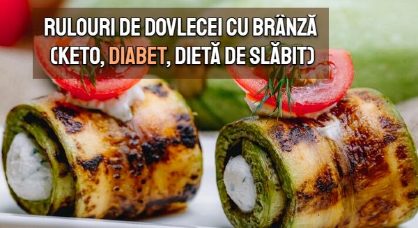 Rulouri de dovlecei cu branza (keto, diabet, dieta de slabit)