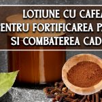 Lotiune cu cafea pentru fortificarea parului si combaterea caderii acestuia