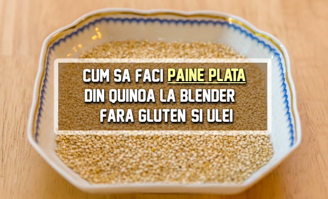 Paine plata din quinoa - fara gluten