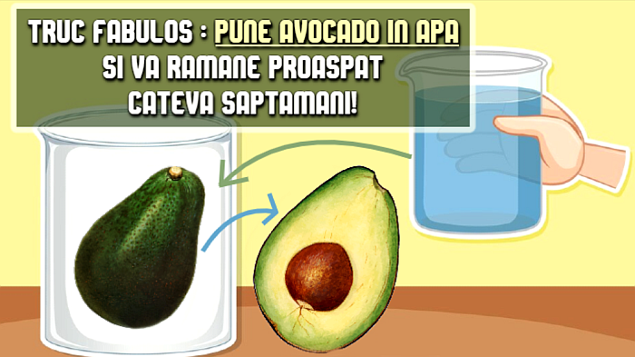 Pune avocado in apa