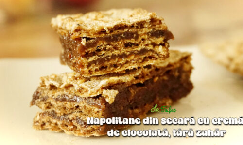 Napolitane din secara cu crema de ciocolata fara zahar