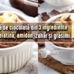 Budinca de ciocolata din 3 ingrediente - fara amidon, gelatina, zahar sau grasimi