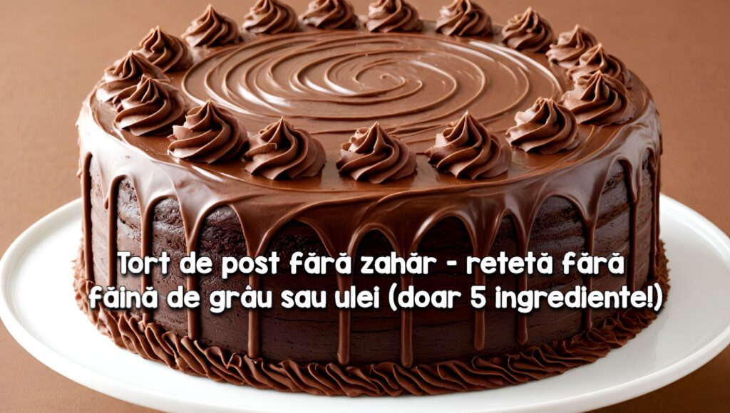 Tort de post fara zahar, faina, ulei