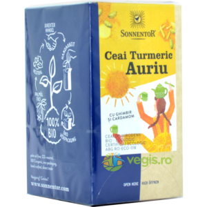 Ceai Turmeric Auriu cu Ghimbir si Cardamom