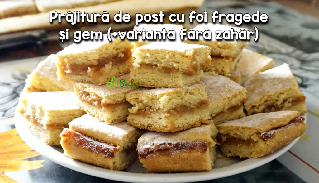 Prajitura cu foi si gem