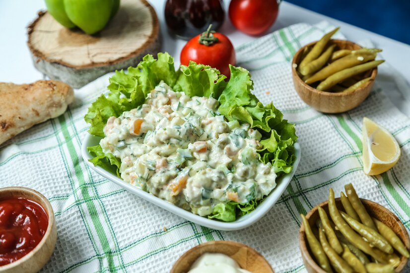 Salata de mazare cu maioneza