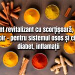 Supliment revitalizant cu scortisoara, turmeric si ghimbir