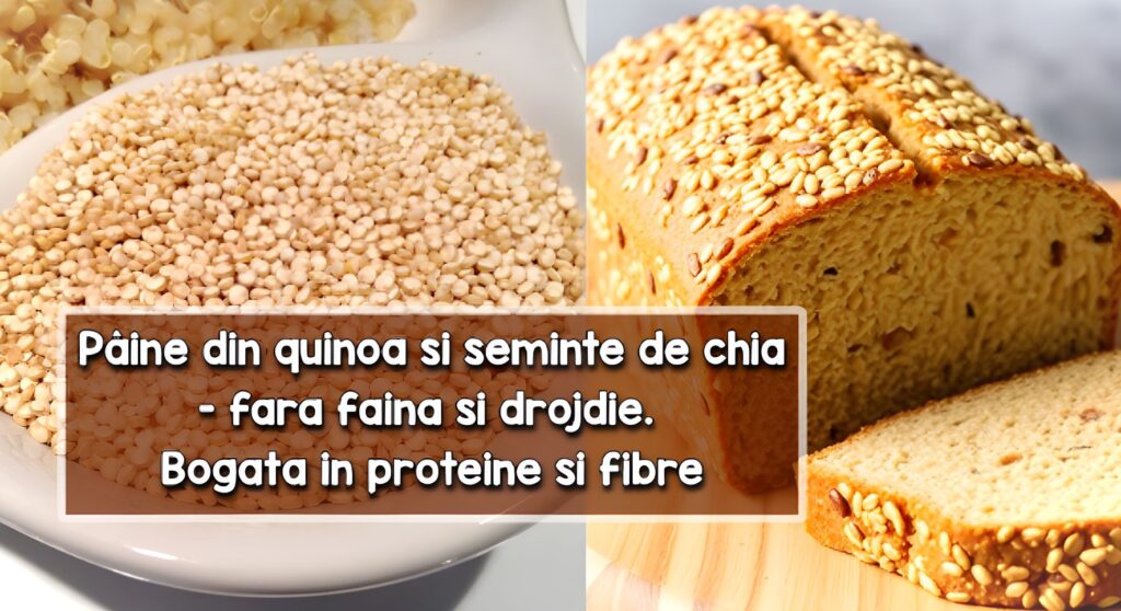 Paine din quinoa si seminte de chia, fara faina si drojdie